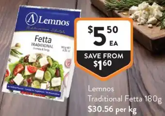 Foodworks Lemnos Traditional Fetta offer