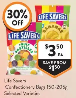Foodworks Life Savers Confectionery Bags offer
