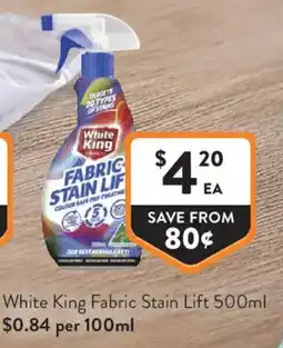 Foodworks White King Fabric Stain Lift offer