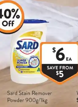 Foodworks Sard Stain Remover Powder offer