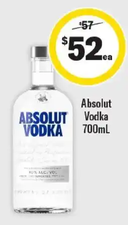 Liquorland Absolut Vodka offer