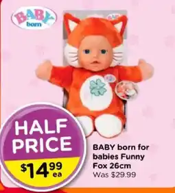 Toyworld BABY born Funny Fox offer