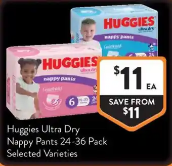Huggies Ultra Dry Nappy Pants Selected Varieties