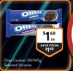 Foodworks Oreo Cookies Selected Varieties offer