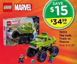 Toyworld LEGO MARVEL The Hulk Truck vs. Thanos offer