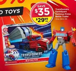 Toyworld Transformers EarthSpark Optimus Prime Battle Trailer offer