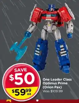 Toyworld One Leader Class Optimus Prime (Orion Pax) offer