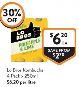 Foodworks Lo Bros Kombucha offer