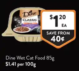 Foodworks Dine Wet Cat Food offer