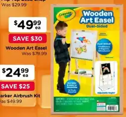 Toyworld Crayole Wooden Art Easel offer