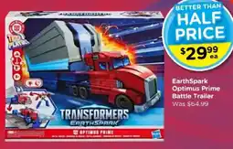 Toyworld Transformers Earthspark Optimus Prime Battle Trailer offer