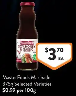 Foodworks MasterFoods Marinade offer