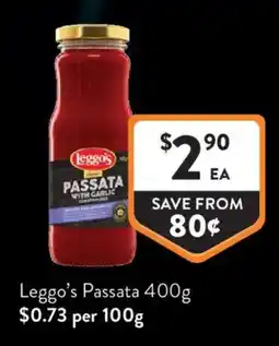 Foodworks Leggo's Passata offer