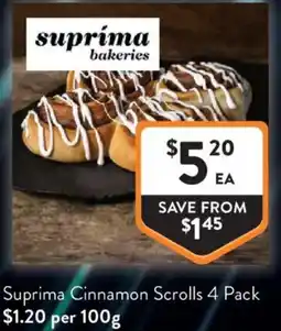Foodworks Suprima Cinnamon Scrolls offer