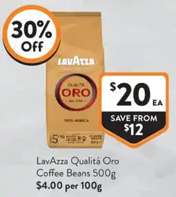Foodworks LavAzza Qualitá Oro Coffee Beans offer