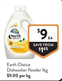 Foodworks Earth Choice Dishwasher Powder offer