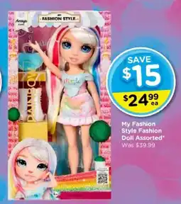 Toyworld My Fashion Style Fashion Doll Assorted offer