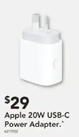 Harvey Norman Apple 20W USB-C Power Adapter offer