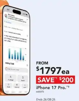 Harvey Norman iPhone 17 Pro offer