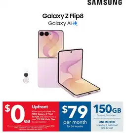 Harvey Norman Samsung Galaxy Z Flip8 offer