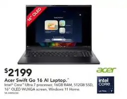 Harvey Norman Acer Swift Go 16 AI Laptop offer