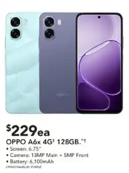 Harvey Norman OPPO A6x 4G+ 128GB offer