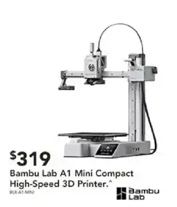 Harvey Norman Bambu Lab A1 Mini Compact High-Speed 3D Printer offer