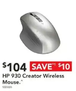 Harvey Norman HP 930 Creator Wireless Mouse offer