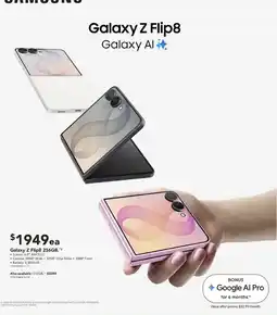 Harvey Norman Samsung Galaxy Z Flip8 offer
