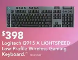 Harvey Norman Logitech G915 X LIGHTSPEED Low-Profile Wireless Gaming Keyboard offer
