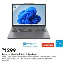 Harvey Norman Lenovo IdeaPad Slim 3 Laptop offer