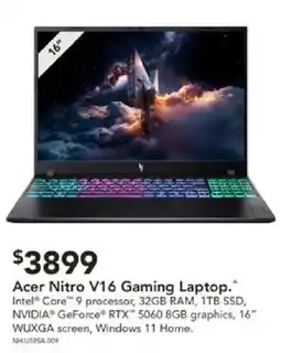 Harvey Norman Acer Nitro V16 Gaming Laptop offer