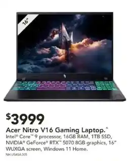Harvey Norman Acer Nitro V16 Gaming Laptop offer