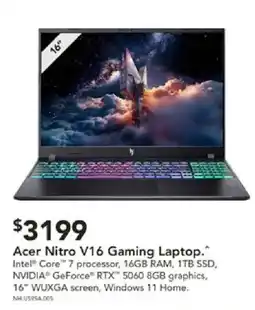 Harvey Norman Acer Nitro V16 Gaming Laptop offer