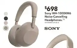 Harvey Norman Sony WH-1000XM6 Noise-Cancelling Headphones offer