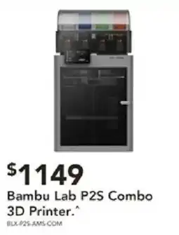 Harvey Norman Bambu Lab P2S Combo 3D Printer offer