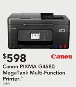 Harvey Norman Canon PIXMA G4680 MegaTank Multi-Function Printer offer