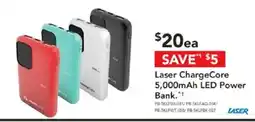 Harvey Norman Laser ChargeCore 5,000mAh LED Power Bank offer