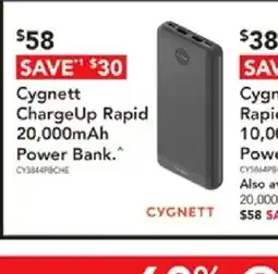 Harvey Norman Cygnett ChargeUp Rapid Power Bank offer