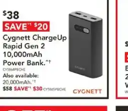 Harvey Norman Cygnett ChargeUp Rapid Gen 2 Power Bank offer