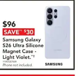 Harvey Norman Samsung Galaxy S26 Ultra Silicone Magnet Case - Light Violet offer
