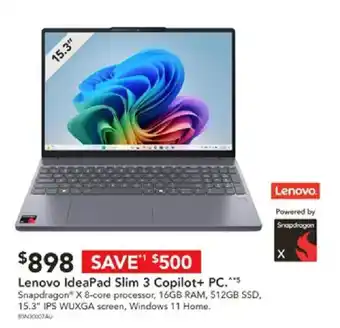 Lenovo IdeaPad Slim 3 Copilot+ PC