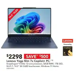 Harvey Norman Lenovo Yoga Slim 7x Copilot+ PC offer