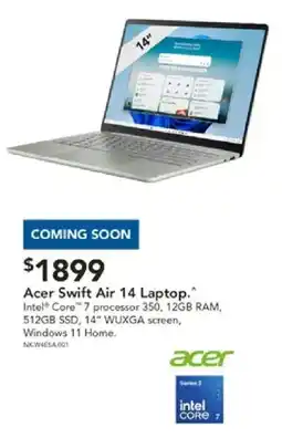 Harvey Norman Acer Swift Air 14 Laptop offer