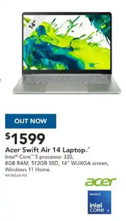 Harvey Norman Acer Swift Air 14 Laptop offer