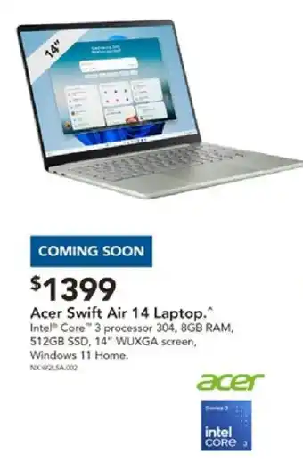 Acer Swift Air 14 Laptop