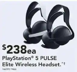Harvey Norman PlayStation 5 PULSE Elite Wireless Headset offer