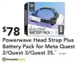 Harvey Norman Powerwave Head Strap Plus Battery Pack for Meta Quest 2/Quest 3/Quest 3S offer
