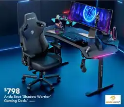 Harvey Norman Anda Seat 'Shadow Warrior' Gaming Desk. offer