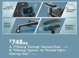 Harvey Norman TTRacing 'Vantage' Gaming Chair offer